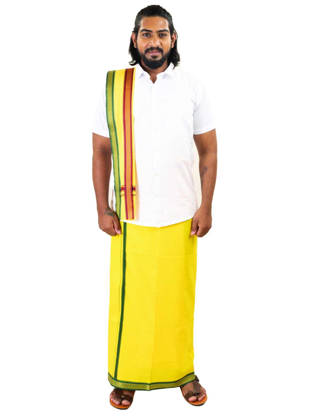 Lemon-Colored Dhoti - 1 1/2"