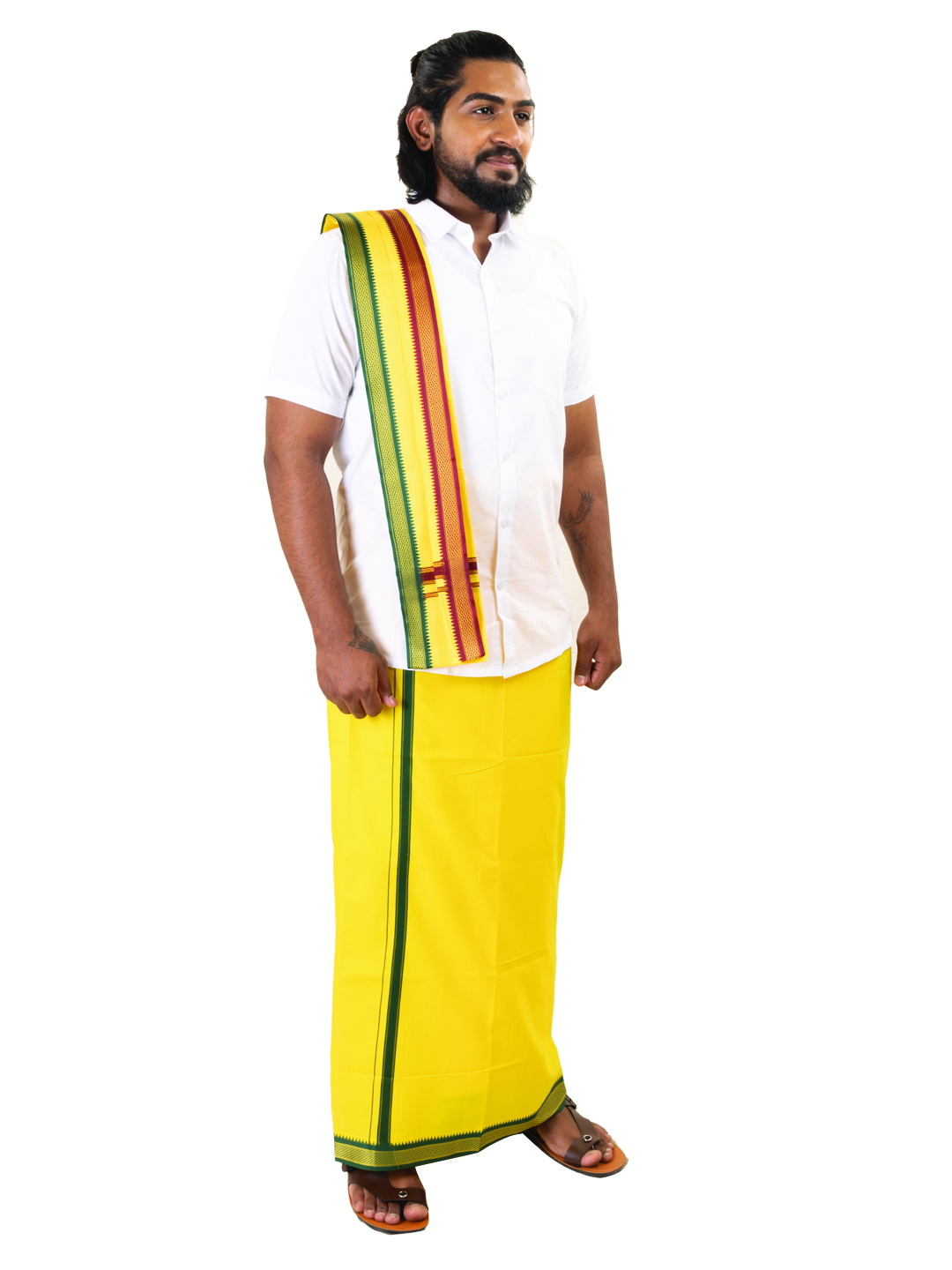 Lemon-Colored Dhoti - 1 1/2"