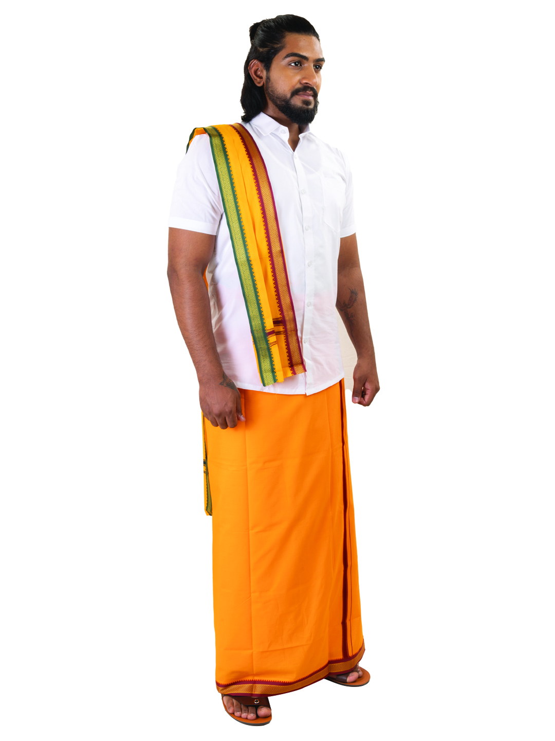 Mango-Colored Dhoti - 1 1/2"